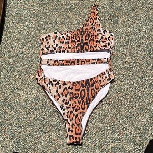 Cheetah One Piece Bikini!